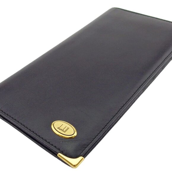 Dunhill Bill Compartment Black gold Women Authentic secondhand